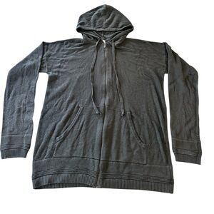 lululemon🍋 athletica Black Hooded Cardigan Lightweight Size 10